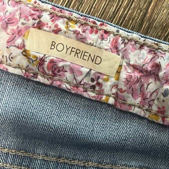 Vintage America Womens Boyfriend Jeans Mid Rise Denim Light Wash Blue Size 4/27 - Picture 7 of 11